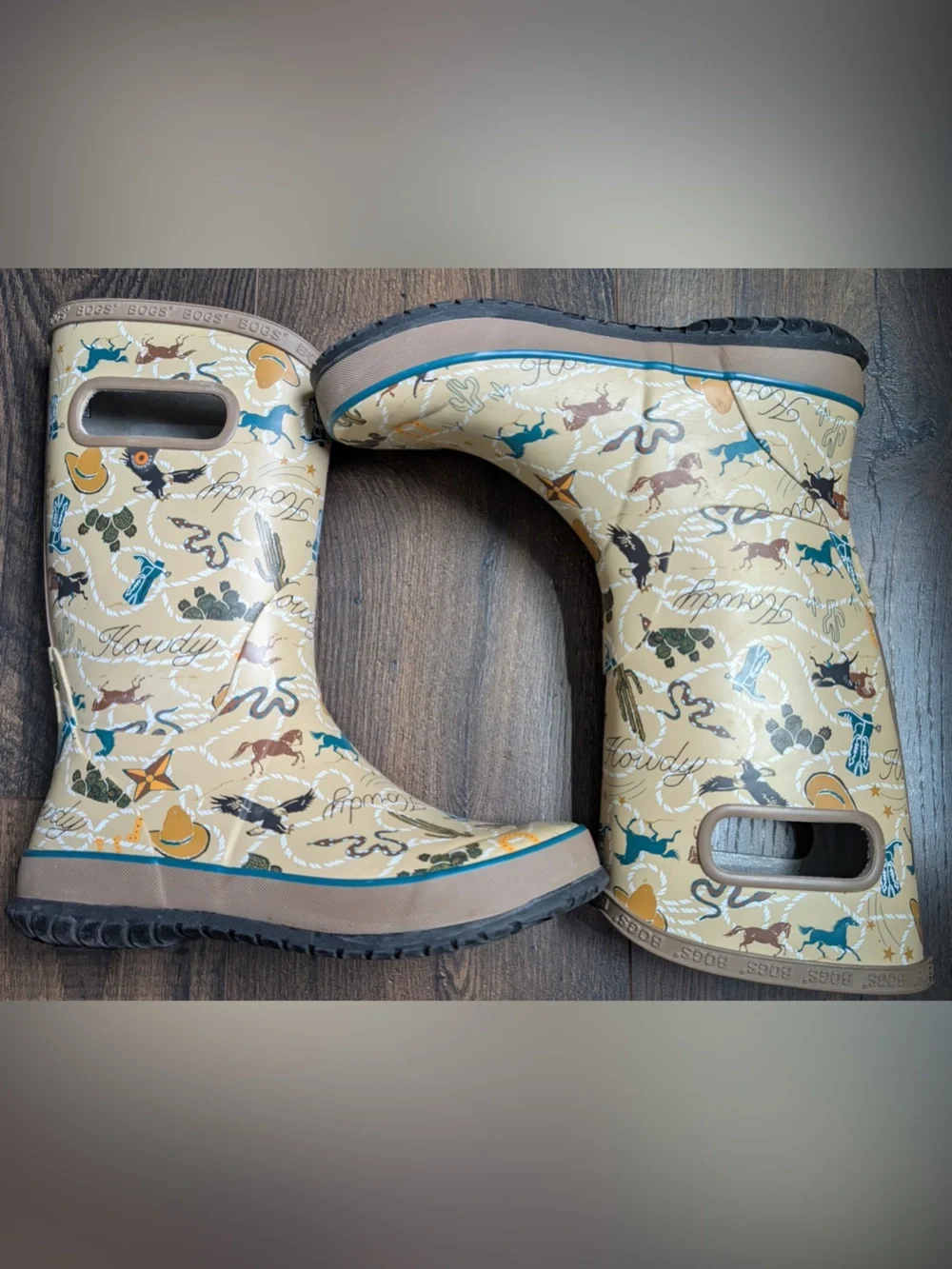 Bogs Kids New Western Rain Boots Youth Size 5